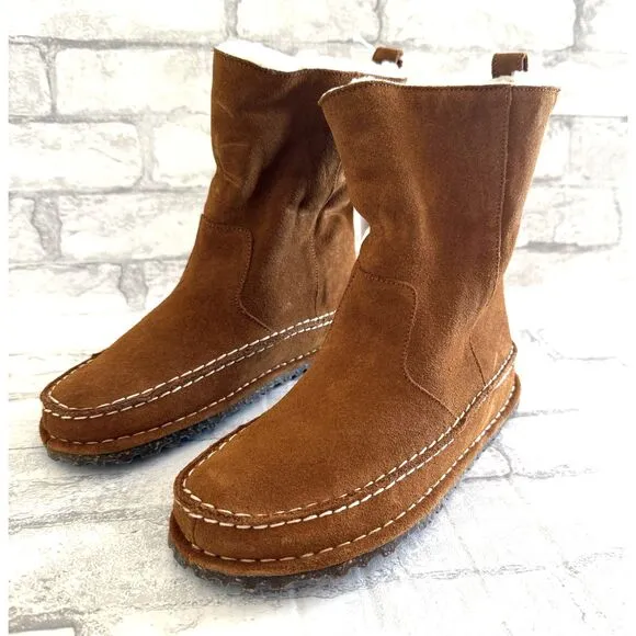 New Birkenstock Women Lahti Genuine Shearling Boot Sz 38 (7.5) Runs Small