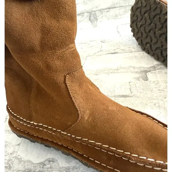 New Birkenstock Women Lahti Genuine Shearling Boot Sz 38 (7.5) Runs Small