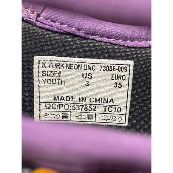 NEW! BOGS Girl's Youth York Neon Unicorn Black Purple Rain Winter Boots Size 3