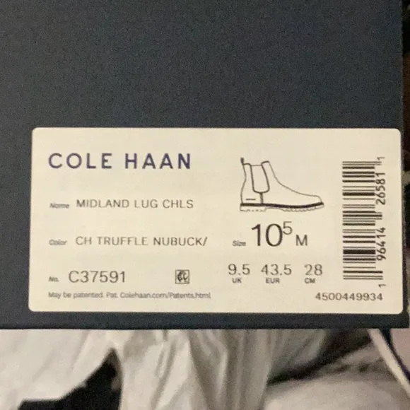 NEW Cole Haan Water Resistant Men Boots