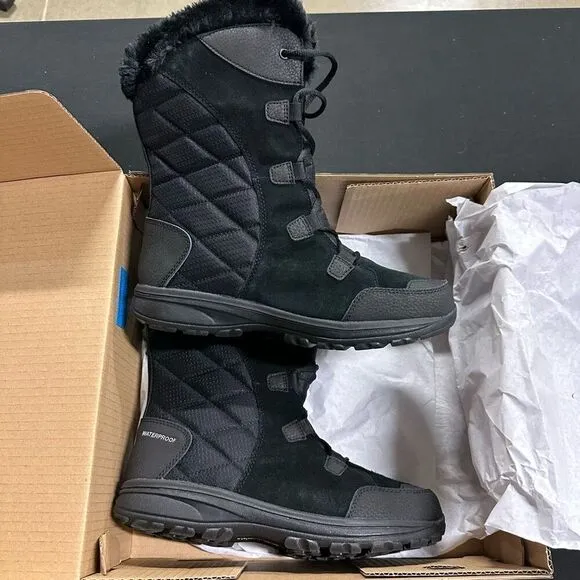 New Columbia Black Ice Maiden II Insulated Waterproof Winter Boots 9