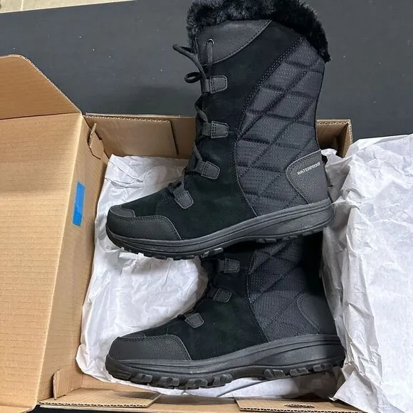 New Columbia Black Ice Maiden II Insulated Waterproof Winter Boots 9