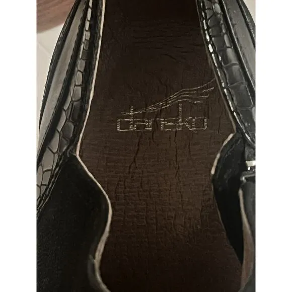 NEW Dansko Marcia Ankle Boots Clogs •Women 41/ 10• Leather Black Booties $189