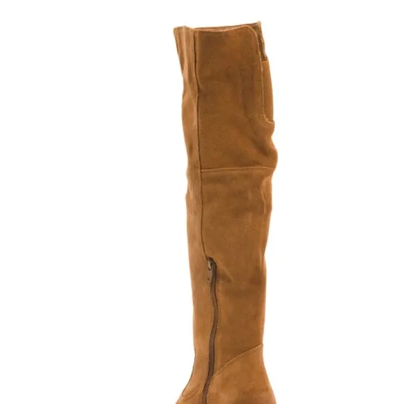 NEW DIBA TRUE Suede Cinna Full High Shaft Boots sable for women 364mn