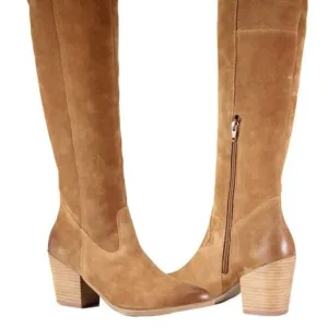 NEW DIBA TRUE Suede Cinna Full High Shaft Boots sable for women 364mn