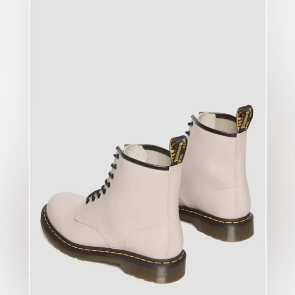 New Dr Martens 1460 Smooth Leather Women Boots Vintage Taupe Size 10 Men Size 9