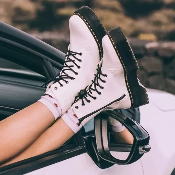NEW Dr. Martens JADON BOOT SMOOTH LEATHER PLATFORMS