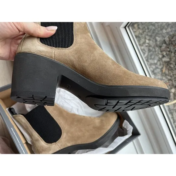New ECCO WOMEN METROPOLE ZURICH CHELSEA BOOTIE 39 Us 8 8.5 Leather Low Heel