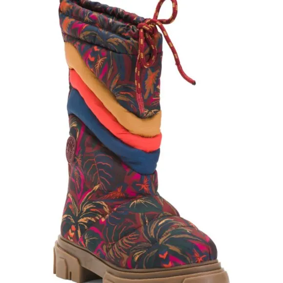 NEW FARM RIO Made In Brazil Sunset Forest Puffy Tall Boots for women 1065tn