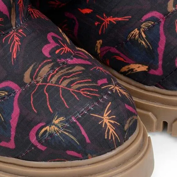 NEW FARM RIO Made In Brazil Sunset Forest Puffy Tall Boots for women 1065tn