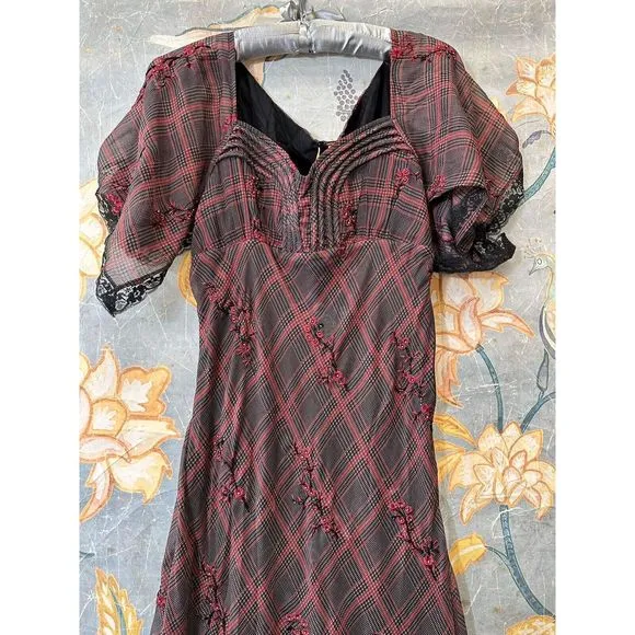New Free People Fallen Flowers Midi Dress size US4