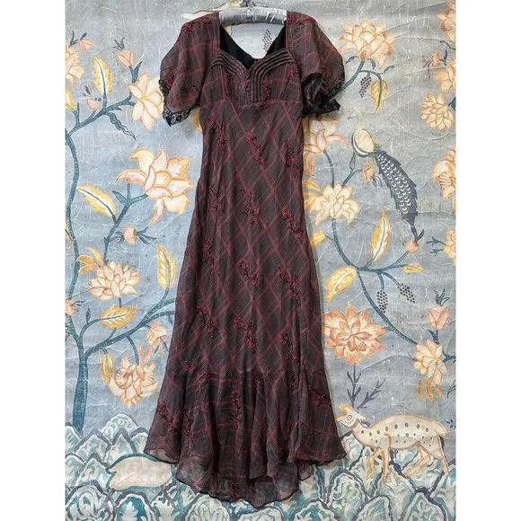 New Free People Fallen Flowers Midi Dress size US4