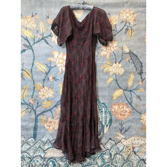 New Free People Fallen Flowers Midi Dress size US4