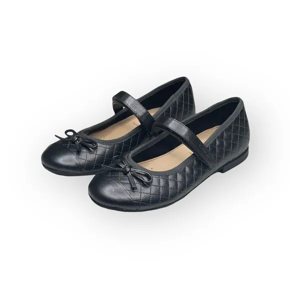 new GEOX 𖣙 Plie Diamond Quilted Mary Jane Ballerina Flat 𖣙 Gunmetal 𖣙 2M 2.5M