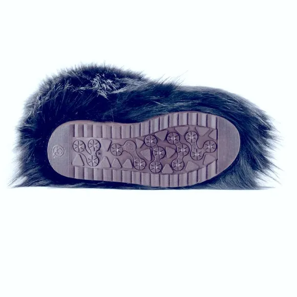 New Glammed Out Faux Fur Knee High Boots