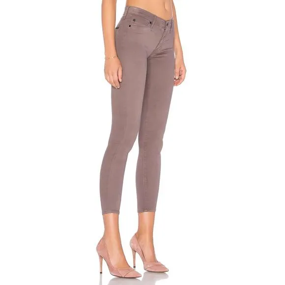NEW HUDSON nico midrise ankle super skinny in umber