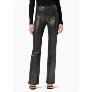 NEW JOE'S JEANS hi honey curvy bootcut coated jeans in gunmetal
