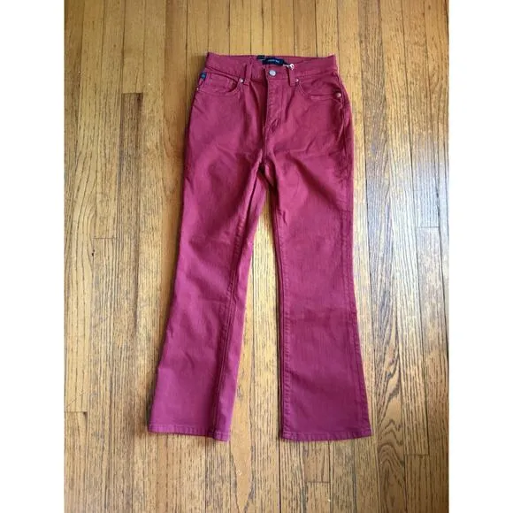 New Johnny Was Marseille Baby Boot Jeans JW1011CN8 Size 26 Cranberry