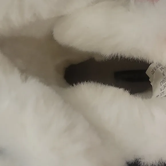 NEW! JUICY COUTURE Glitter Fur Top Boots Big Girls 4.