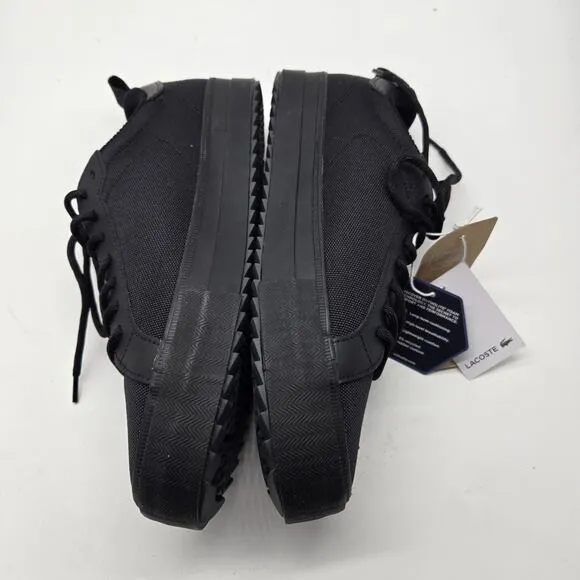 New Lacoste Powercourt Winter SMA Mens sz US 9 EU 42 black Sneakers Shoes