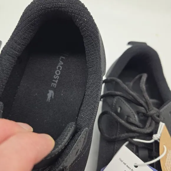 New Lacoste Powercourt Winter SMA Mens sz US 9 EU 42 black Sneakers Shoes