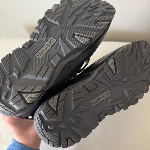 New! LANDS’ END Size 6 Big Boys Winter Snow Boots - Muti-Color