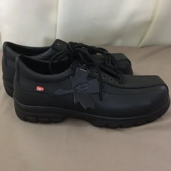 NEW Mellow Walk Mens Shoes Work Composite Toe Leather Black Lace Up Size 7