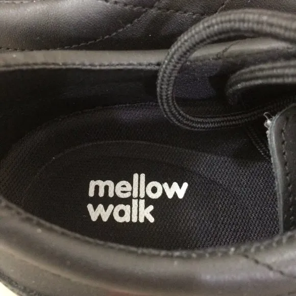 NEW Mellow Walk Mens Shoes Work Composite Toe Leather Black Lace Up Size 7