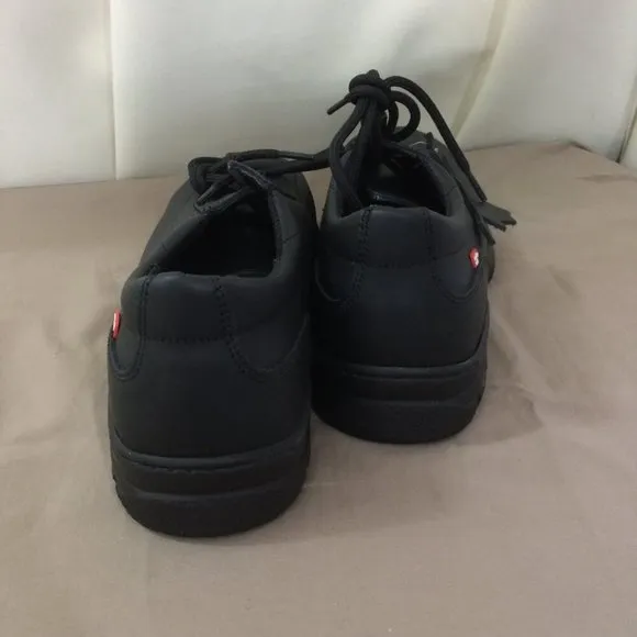 NEW Mellow Walk Mens Shoes Work Composite Toe Leather Black Lace Up Size 7