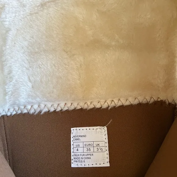 NEW! Michael Kors Nevermind Camel Fur Boots in US4 UK3.5 EU35