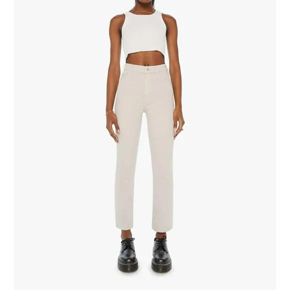 NEW MOTHER the hustler jeans in feather grey