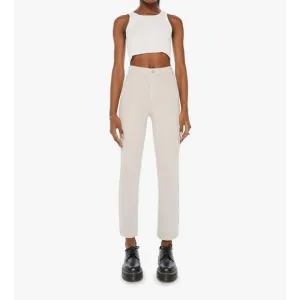 NEW MOTHER the hustler jeans in feather grey