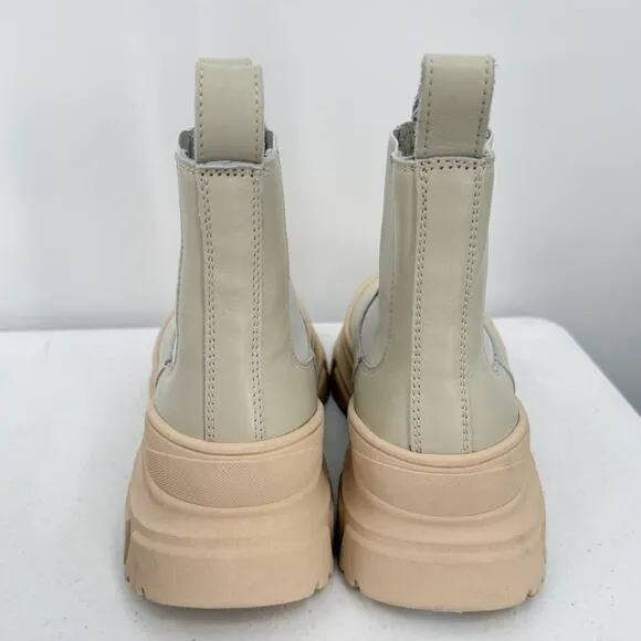NEW Sofie D'Hoore Fabulous Rubber Chelsea Leather Mastic Ankle Boots Size 37