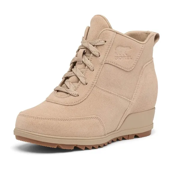 NEW SOREL Eve lace up wedge bootie boot 8