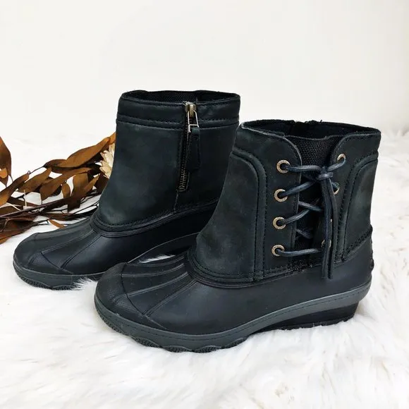 NEW Sperry Saltwater Wedge Spray Duck Boots