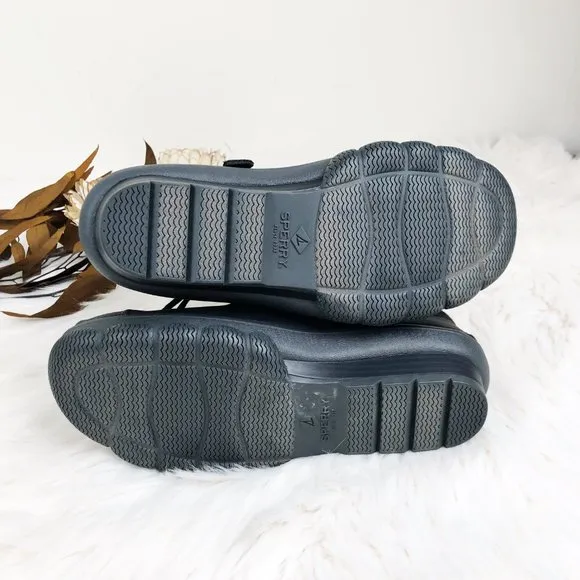 NEW Sperry Saltwater Wedge Spray Duck Boots