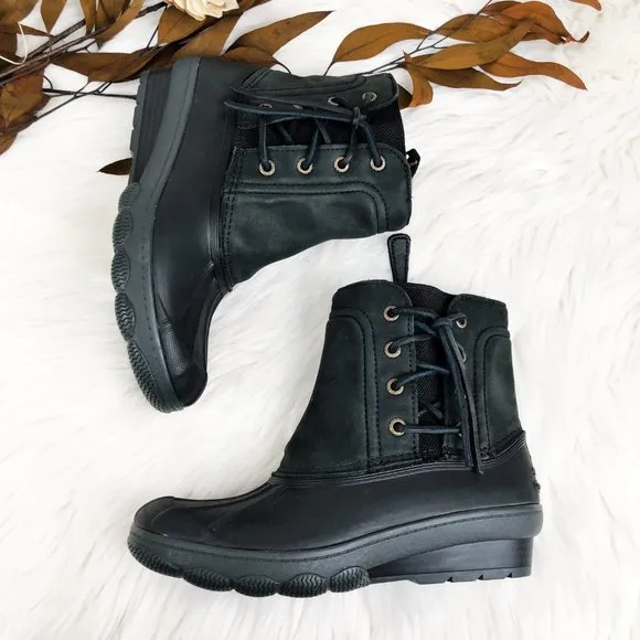 NEW Sperry Saltwater Wedge Spray Duck Boots