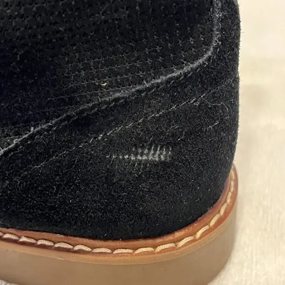 NEW Steve Madden Hardenn Men's Black Suede Leather Lace-Up Chukka Ankle Boots