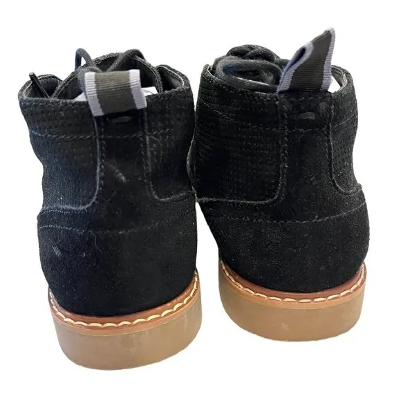 NEW Steve Madden Hardenn Men's Black Suede Leather Lace-Up Chukka Ankle Boots