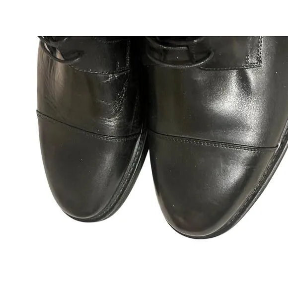 NEW Taft 365 Cap Toe Ankle Boots •Men 13• Smooth Black Leather M003 $189