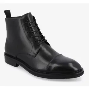 NEW Taft 365 Cap Toe Ankle Boots •Men 13• Smooth Black Leather M003 $189