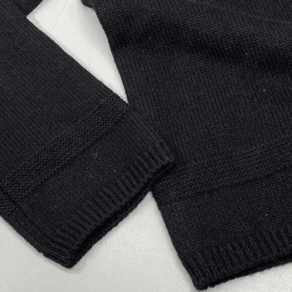 NEW THE KOOPLES Women's Funnel Neck Wool Sweater – Black – Size L – NWT