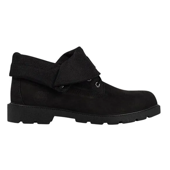 NEW TIMBERLAND Black Roll Top Boots Little Kids Style Size 1.5 Youth