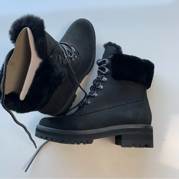 New Timberland Women Courmayeur Valley Shearling Boots‎ Size 8