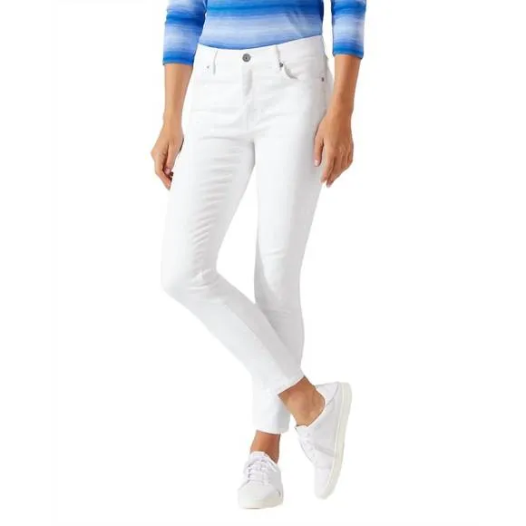 NEW TOMMY BAHAMA high rise fitted jeans in white