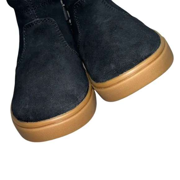New UGG Suede Zip Boots 12T Black