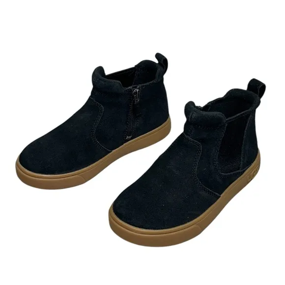 New UGG Suede Zip Boots 12T Black