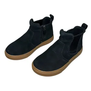 New UGG Suede Zip Boots 12T Black