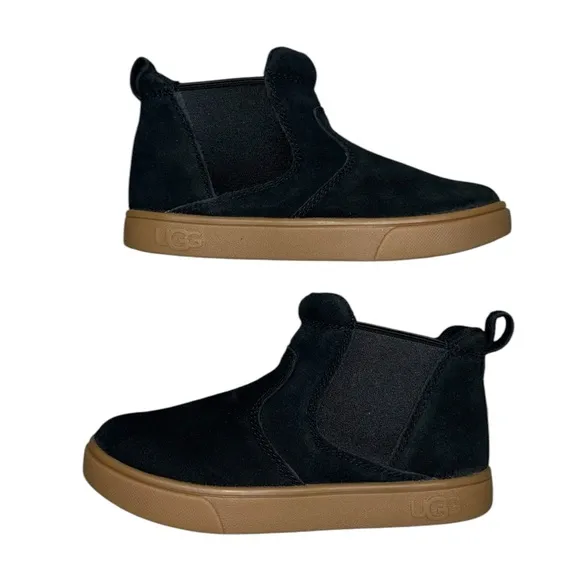 New UGG Suede Zip Boots 12T Black