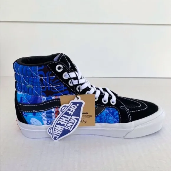 NEW Vans Spongebob Sandy Liang Sk8-Hi 38 DX Shoes Patchwork 7 Women / 5.5 Men